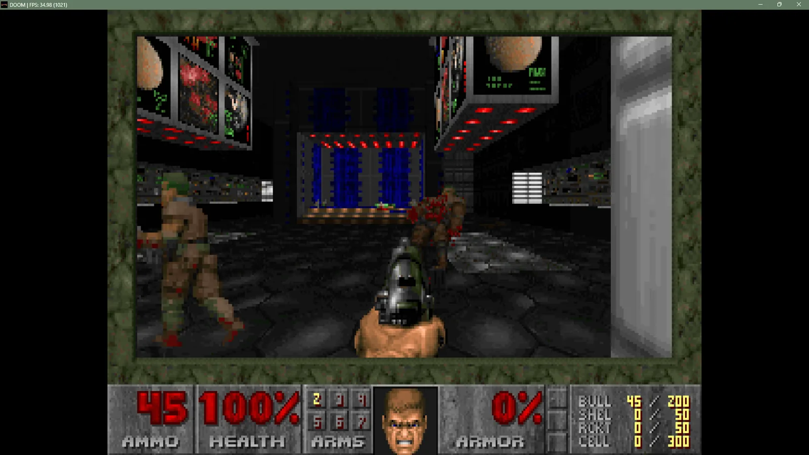 DOOM (homebrew port): Windows RTX 3060 gameplay (second of three screenshots).